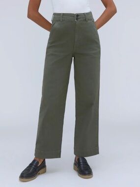 Everlane Organic Wide Leg Pant in Kambaba